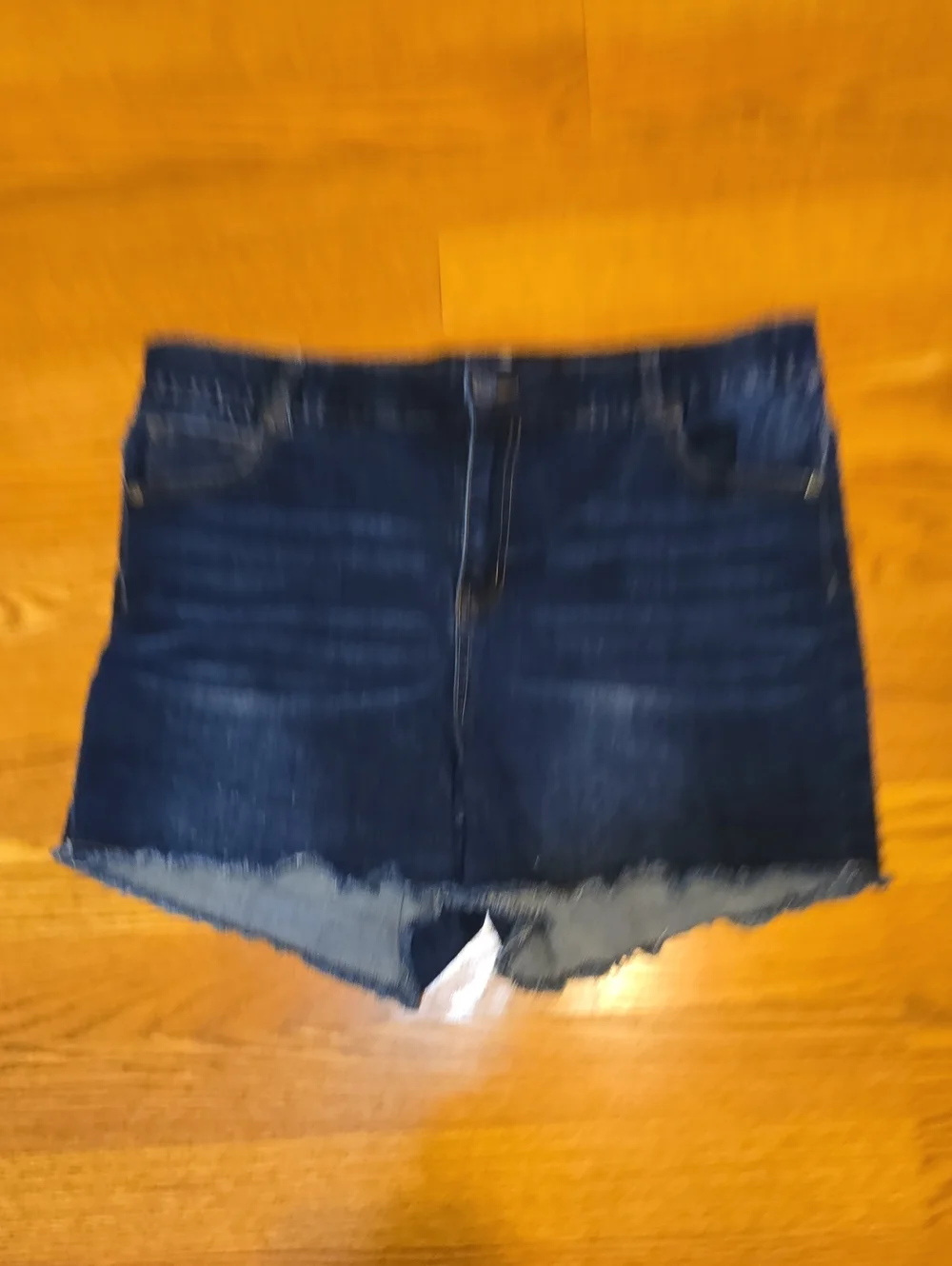 Charlie Paige Dark Blue Denim Cutoff Shorts